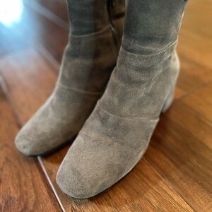 Kenneth Cole Gortex Charcoal Suede Heeled Boots